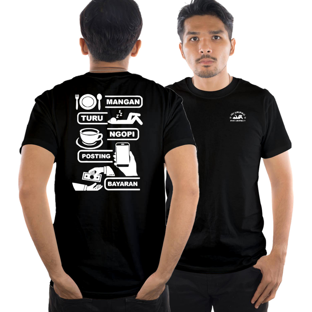 Mushroom - Kaos Distro / Kaos pria / Kaos Wanita - Mangan Turu