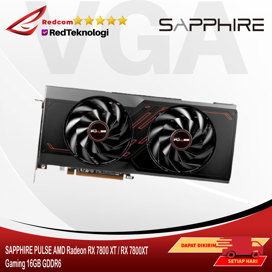 SAPPHIRE PULSE AMD Radeon RX 7800 XT / RX 7800XT Gaming 16GB GDDR6