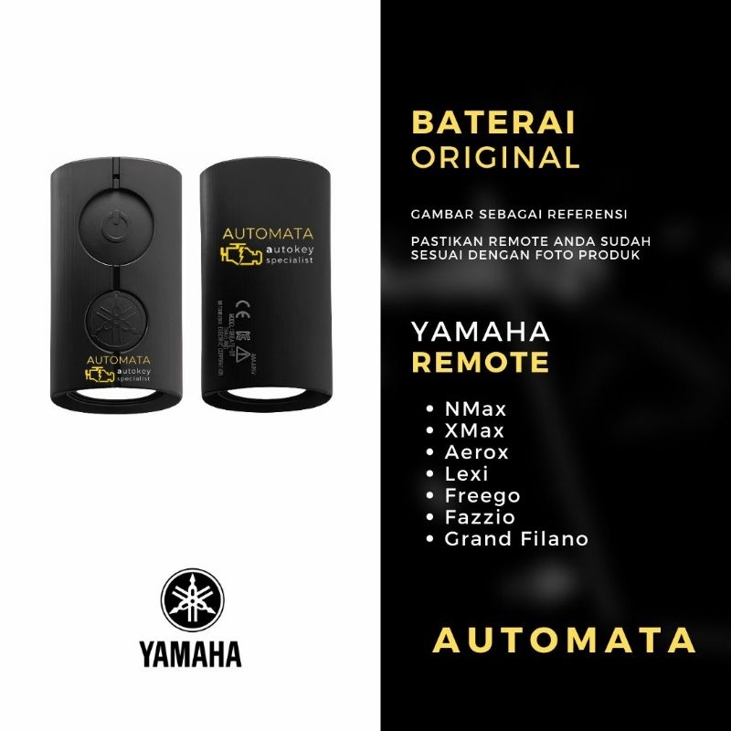 Baterai  Kunci Remote  Keyless Motor Yamaha NMAX Original Panasonic