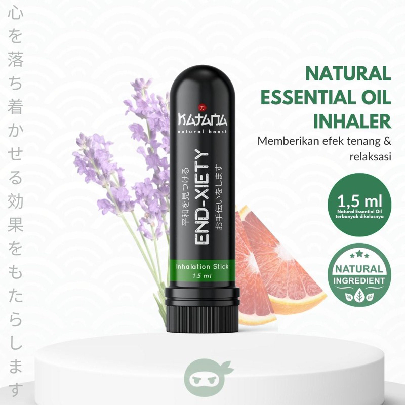 Inhaler KATANA NATURAL END-XIETY Essential Oil - menenangkan kecemasan