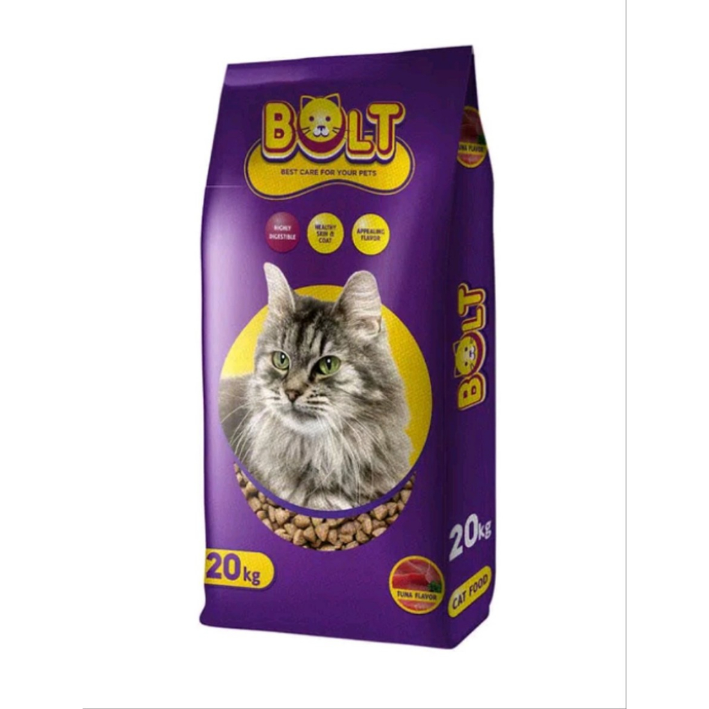 Makanan Kucing Bolt Cat  20kg, by Cargo
