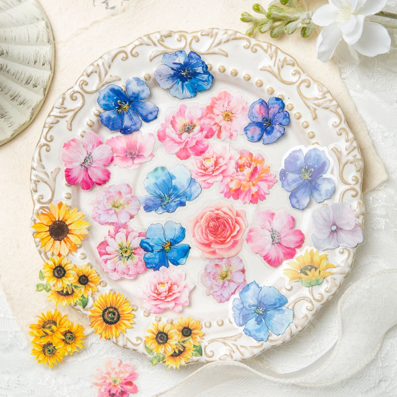 

NONS PROJECT STIKER WATERPROOF BLOOMING FLOWERS