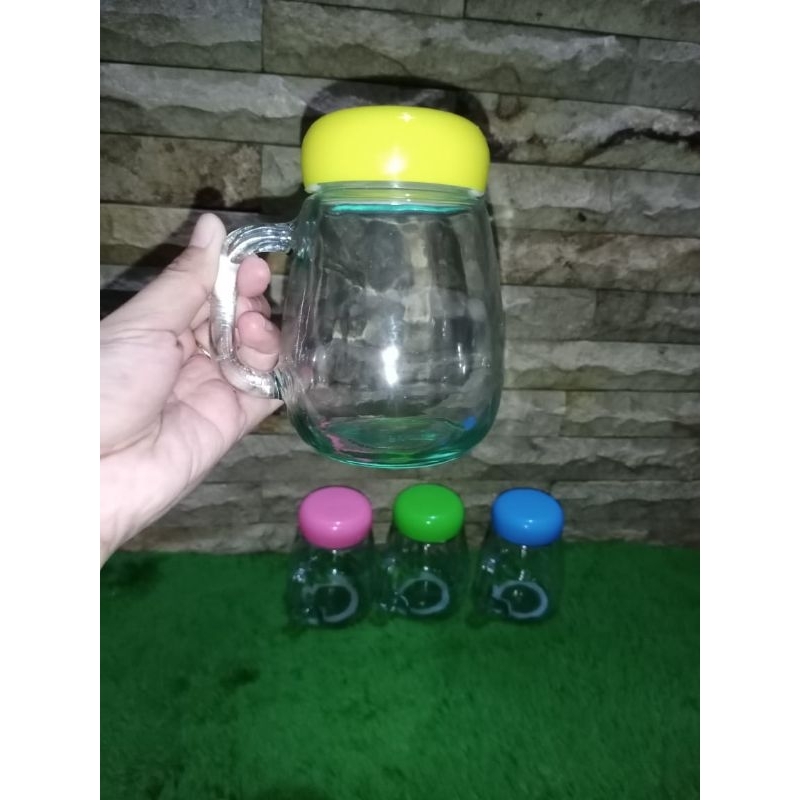 Mug jamur/Gelas Jamur/Mug Kaca Unik/Gelas bentuk jamur