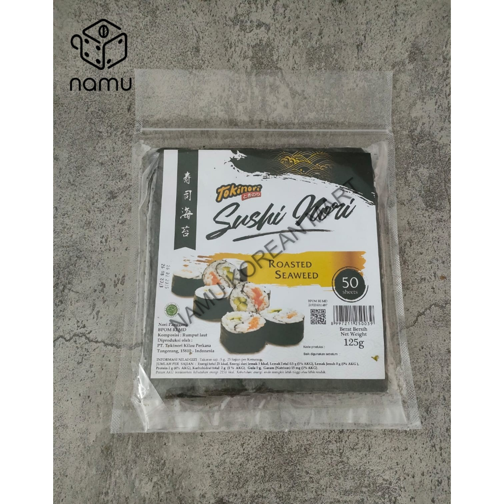 Maem_Yummy Tokinori Sushi Nori 50 Lembar / Tokinori Sushi Nori 10 Lembar / Sushi Nori / Nori