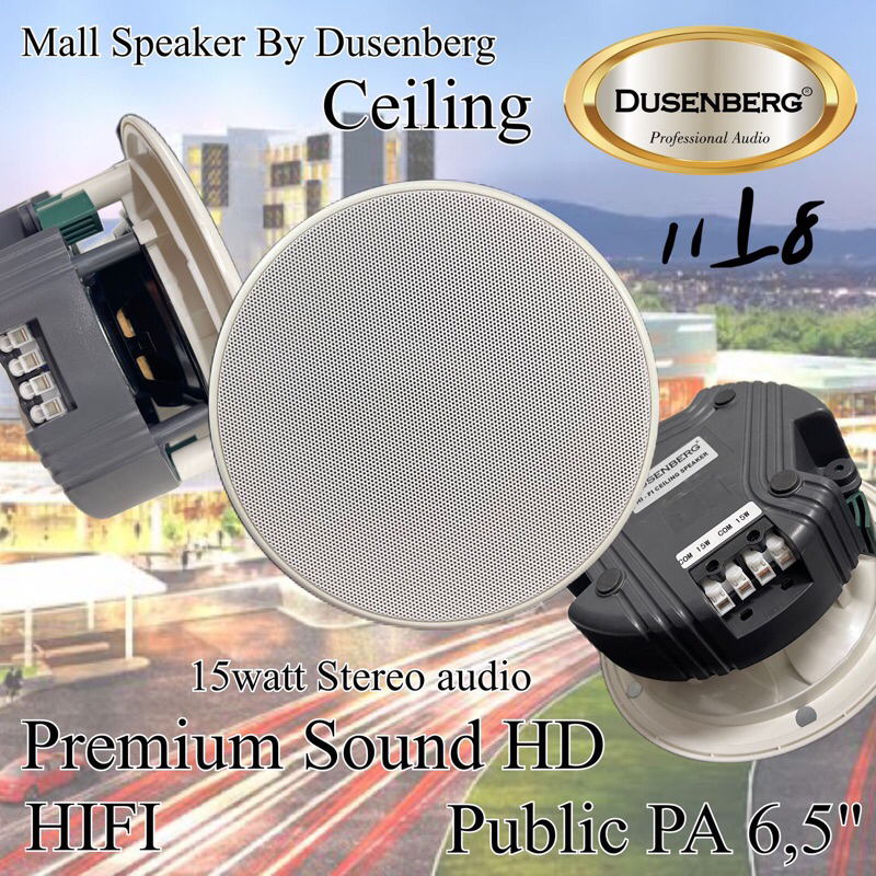 speaker Celing Mall sound 6.5” 15watt full range