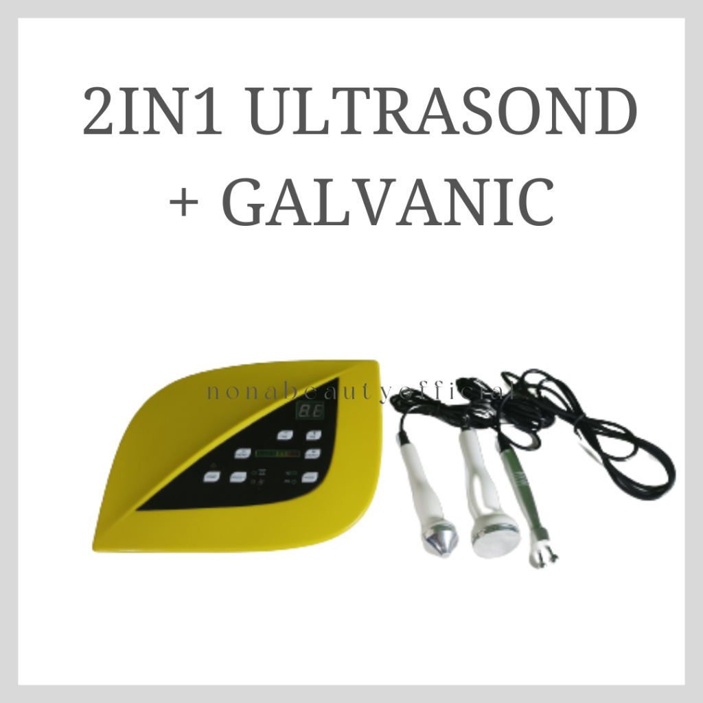 2IN1 ULTRASOUND + GALVANIC / ALAT KECANTIKAN SETRIKA WAJAH MENGHILANGKAN KERIPUT