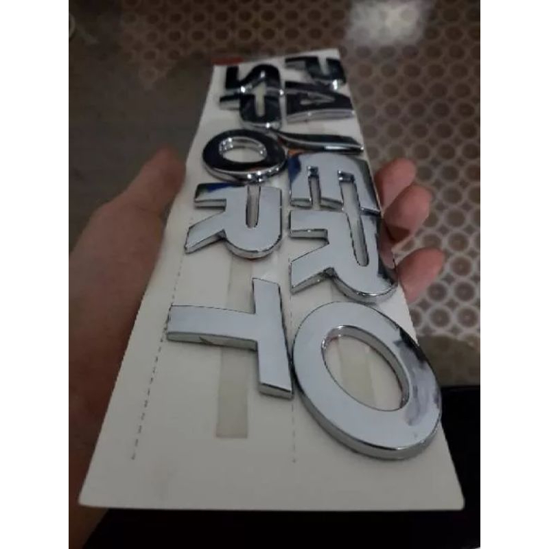 Emblem pajero sport engine emblem kap mesin Pajero sport