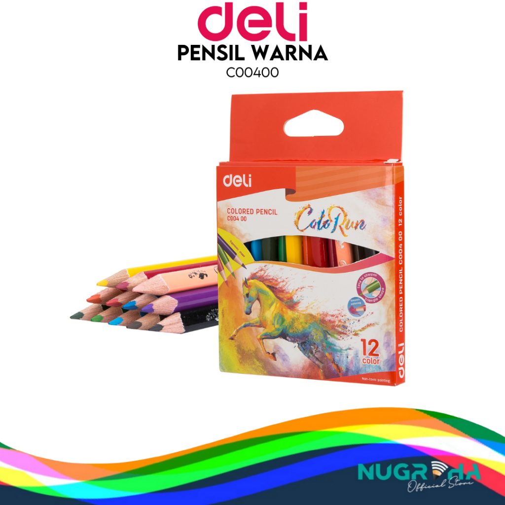 

DELI PENSIL WARNA PENDEK 12 WARNA C00400