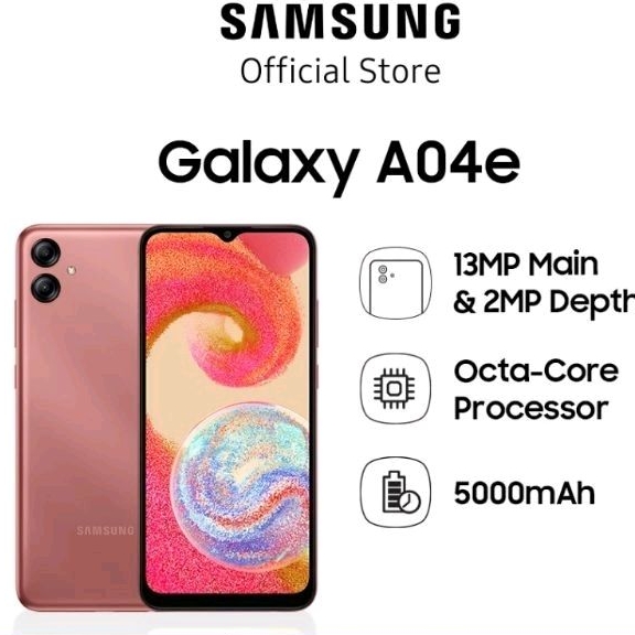 NEGO BISA COD BISA Samsung Galaxy A04e Pink murah second tangan pertama
