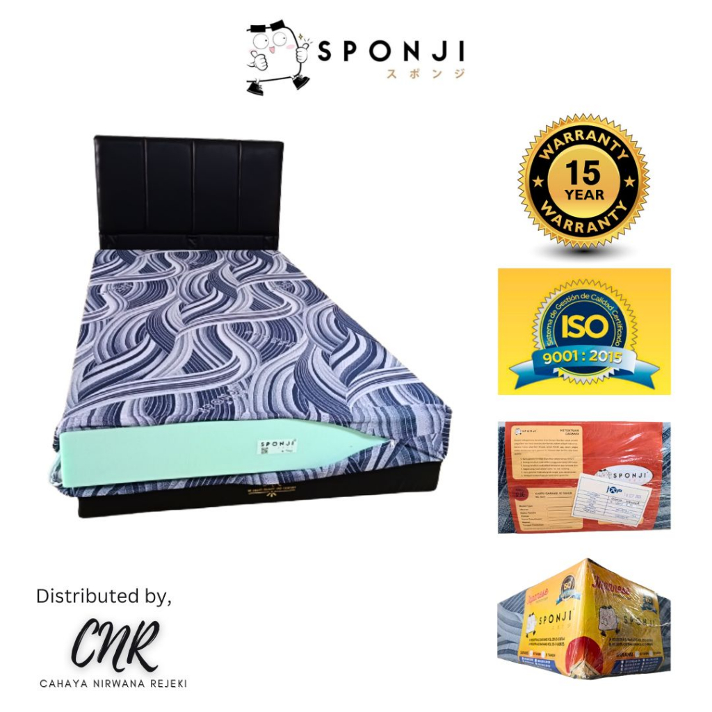 kasur busa tidur INOAC Yukata sponji D23 anti kempes premium ukuran ranjang no 5 single 90x200 tebal