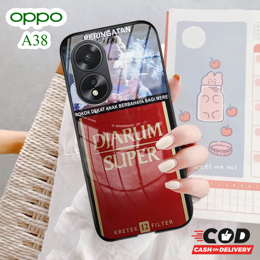 Softcase Glass Kaca OPPO A38 [ S02 ].