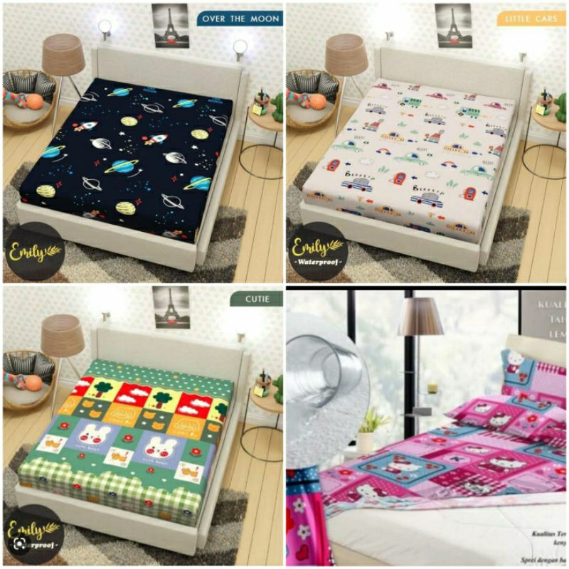 SPREI WATERPROOF SPREI ANTI AIR180X200X20
