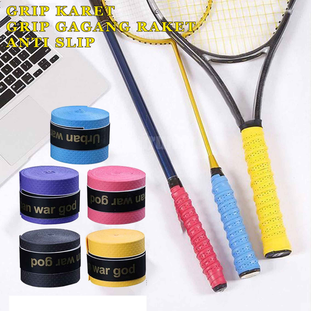 Grip Badminton Anti Slip * Grip Raket Karet * Grip Karet Raket Standar & Longbody