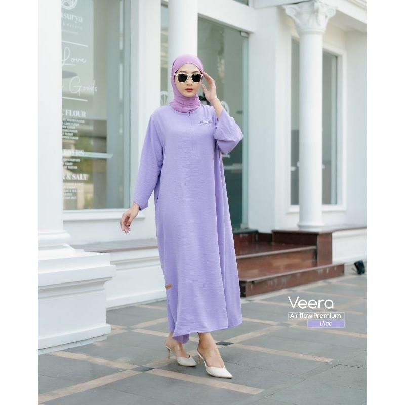 vera midi dress//ghina fashion//terbaru//terkini//gamis//dress