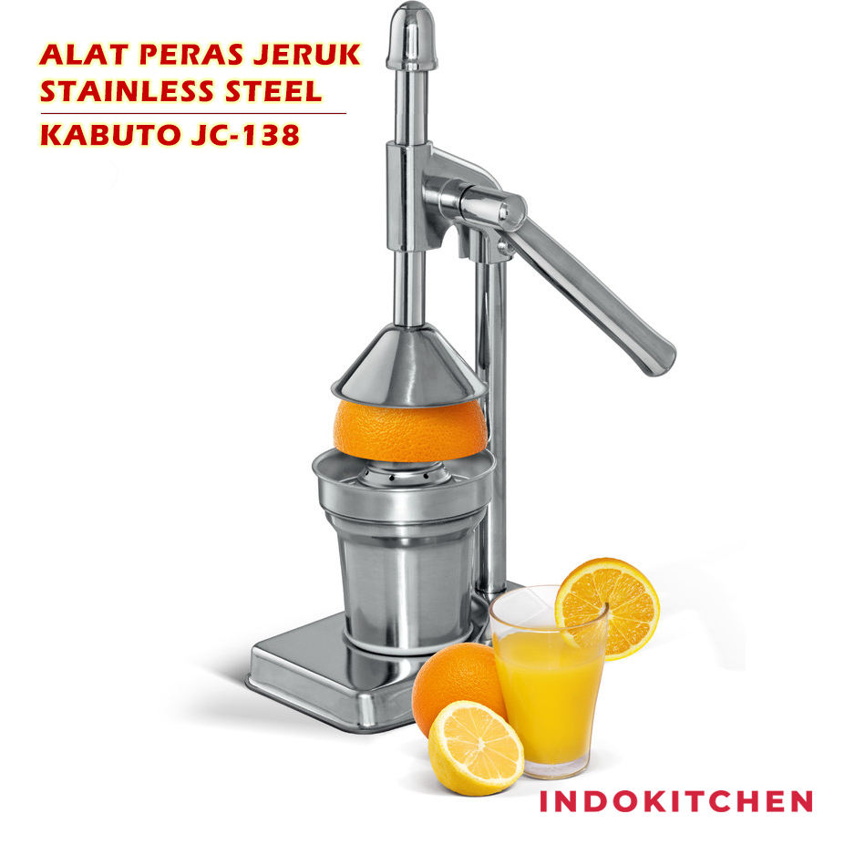 Alat Peras Jeruk Stainless Steel Warna Kabuto JC-138 Mesin Peras Jeruk Manual Kabuto Hand Juicer Man
