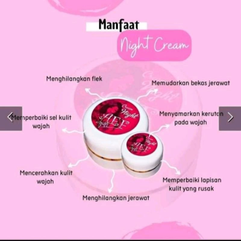 cream AEF tanpa sabun ( Toner,cream siang & cream malam)