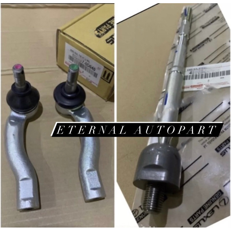 Tie rod + rack end yaris 2014 2015 2016 2017 2018 2019 2020 asli