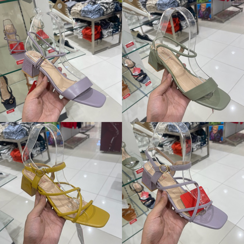 Sandal tali heels hak tahu wanita CARDINAL (36-40)
