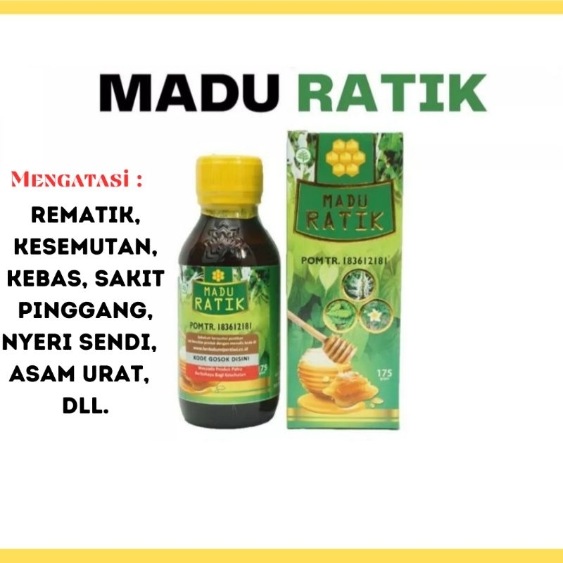 MADU RATIK HERBAL - MADU ASAM URAT REMATIK PEGAL LINU NYERI SENDI