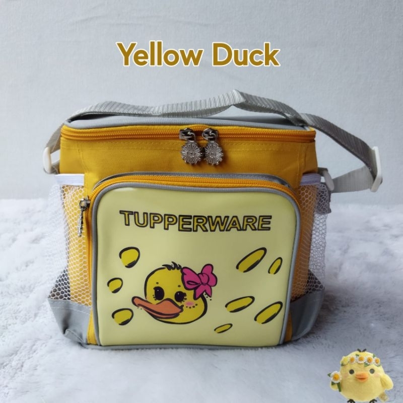 Tas Bekal Sling Bag Anak motif Farm Animal ( Zipper bunga es )