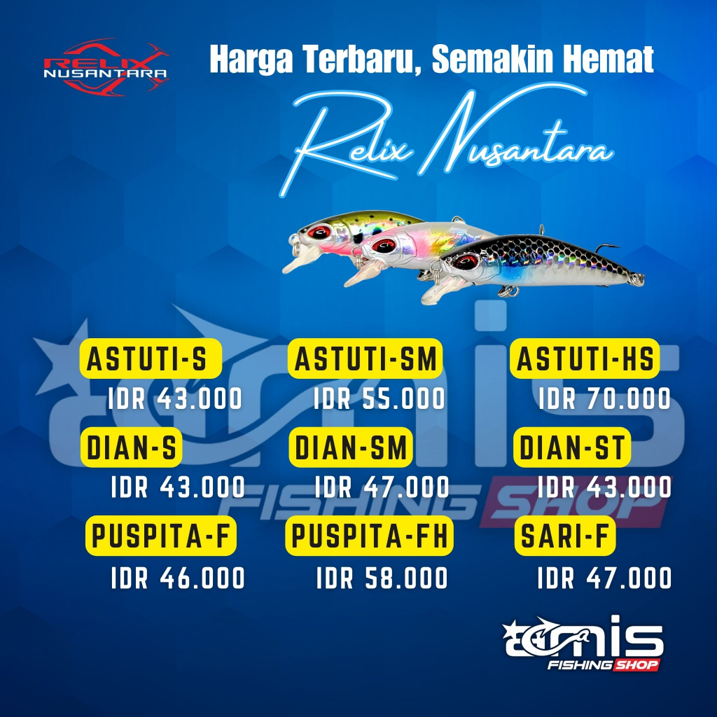 Astuti Relix Nusantara Lure Umpan Casting UL