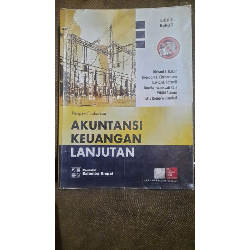 

PRELOVED Buku Akuntansi Keuangan Lanjutan-Perspektif Indonesia (e2) 2Richard E. Baker