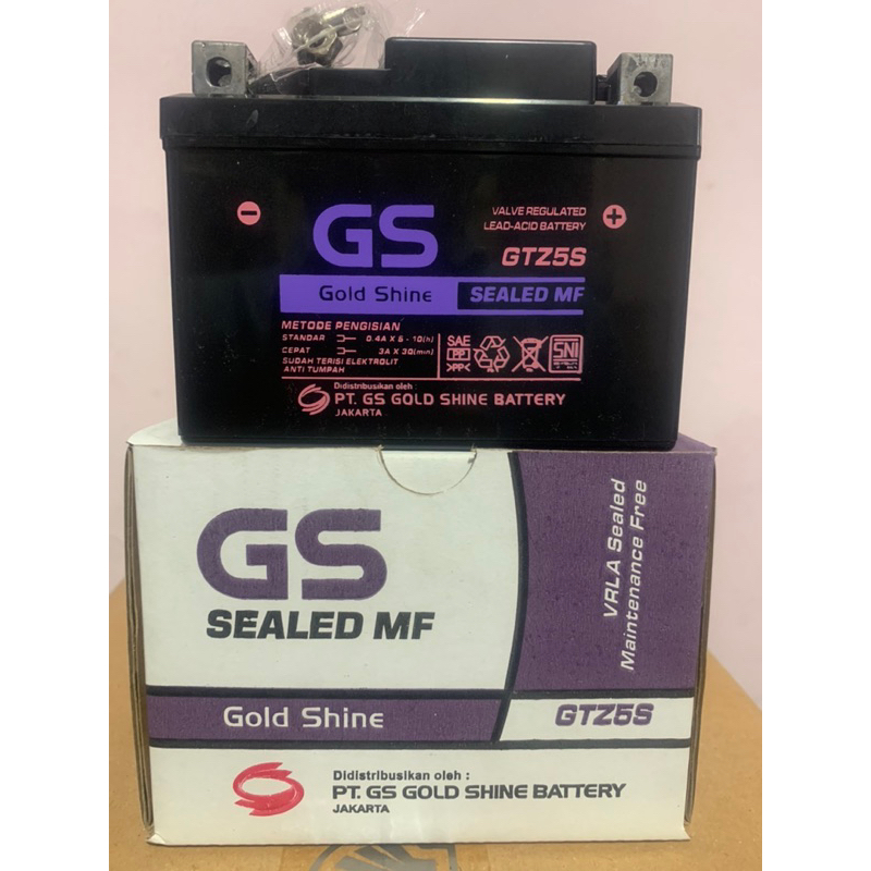 MURAH AKI GS GOLD SHINE (GTZ5S) AKI KERING GS GOLD SHINE ORIGINAL