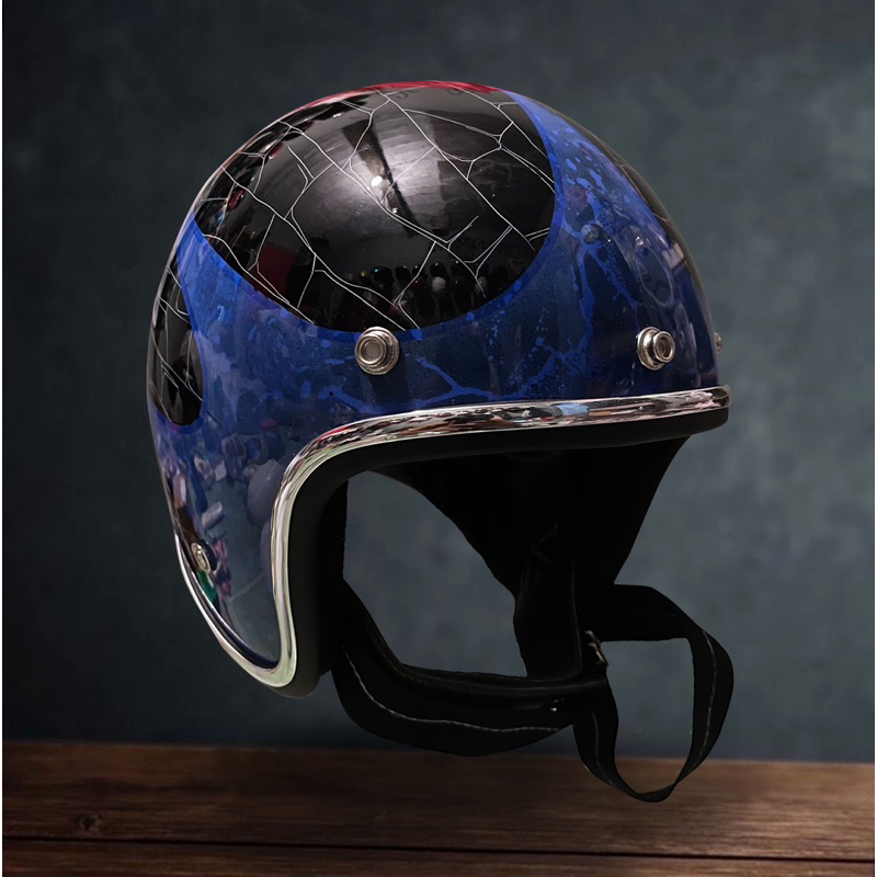 Slimhead 500TX Patina Crack - Helm slimhead,helm vespa,helm chopper