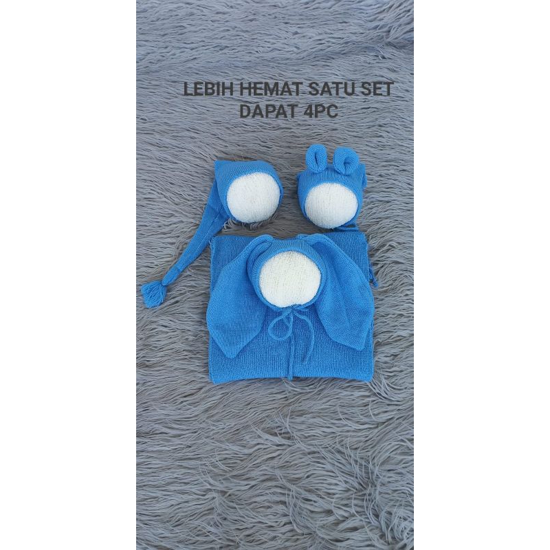 topi kelinci kupluk kelinci properti foto bayi properti foto newborn baby props bedong bayi baru lah