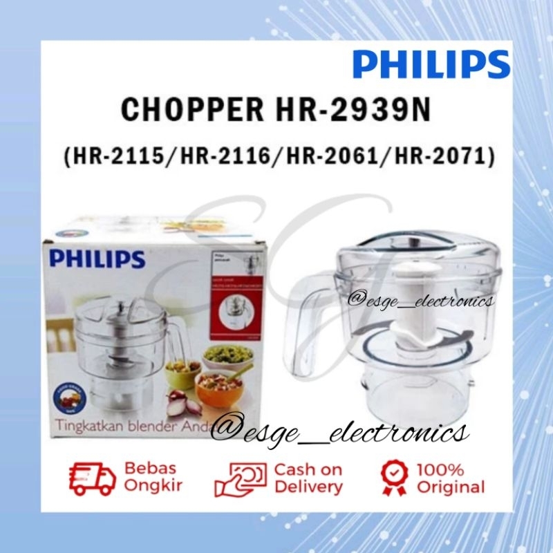 ORIGINAL CHOPPER DAGING PHILIPS HR 2115 HR 2116 HR 2061 HR 2071 BLENDER DAGING PHILIPS PENGGILING