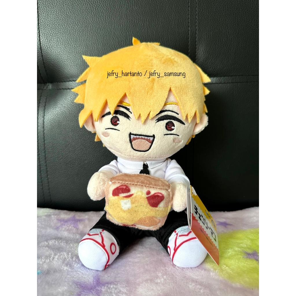 Boneka Chainsaw Man Hagu hagu Denji Plush Doll Vol. 1 Original Taito Jepang Hadiah Lucu Mainan Anak 