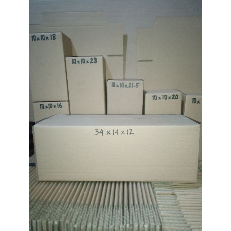 

kardus 34x14x12 cm polos kokoh