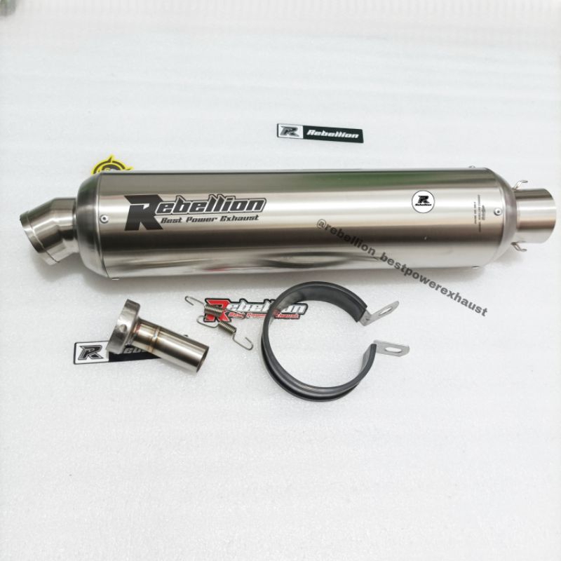 Silincer knalpot bass adem original Rebellion tersedia inlet 50/51mm silincer only