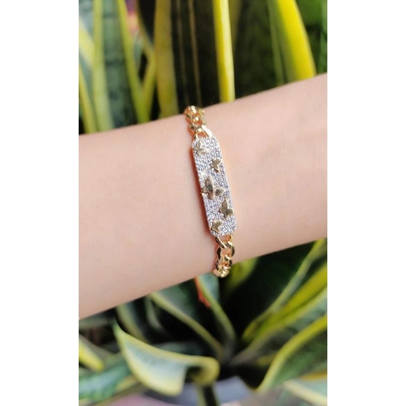 Gelang Plat Kupu Mata G375