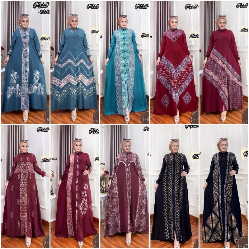 Gamis Rayon Bahan Twill Rayon
