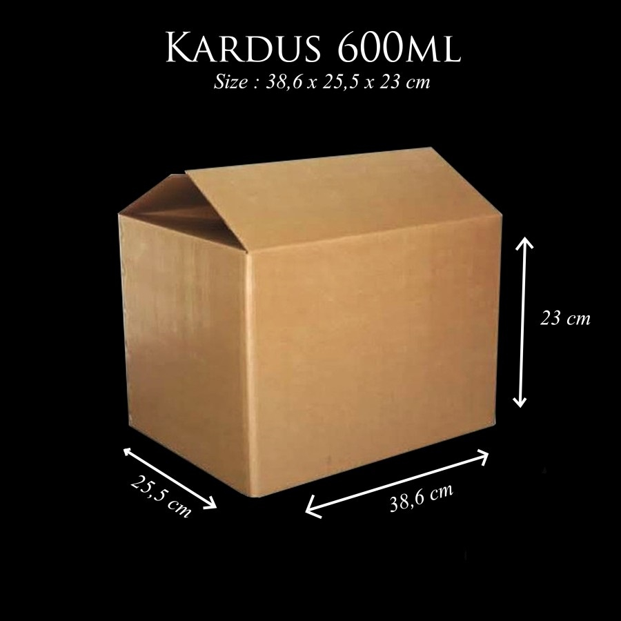

Kardus ukuran Aqua 600ml Packing Polos Baru 38,6x25,5x23cm (3PCS)