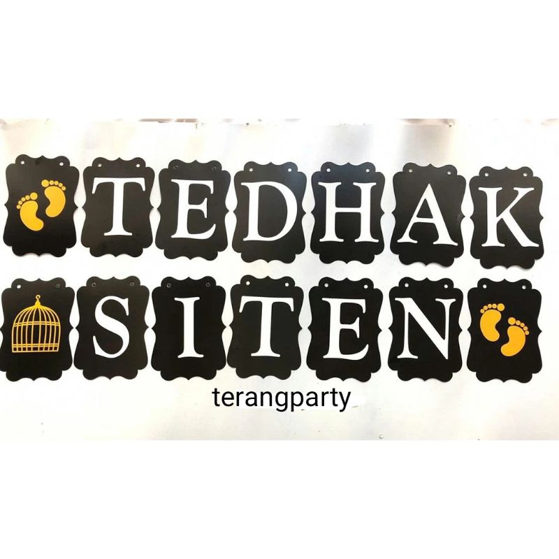 TULISAN TEDHAK SITEN / RANGKAIAN TURUN TANAH / BANNER TEDHAK SITEN