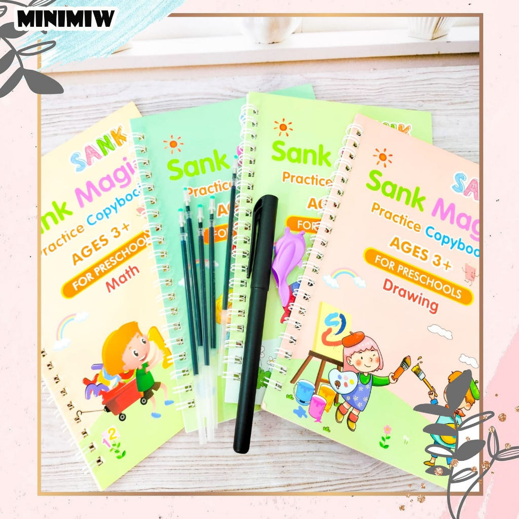 

PAKET SANK MAGIC BOOK 4 BUKU GRATIS PULPEN DAN 10 REFILL TERMURAH COD BY MINIMIW