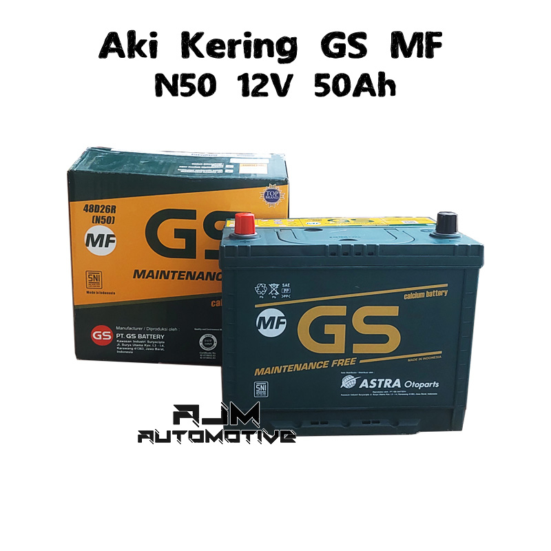 Aki Kering GS MF 48D26R-N50 12V 50Ah