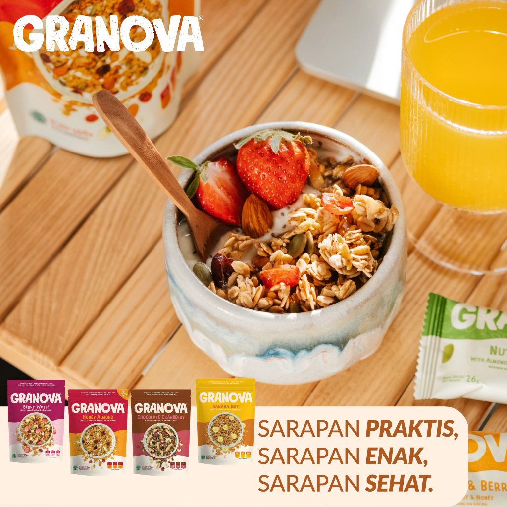 

Ay00! Granova - Granola Sereal, Sarapan Sehat, Halal 100 gr x 1 pc