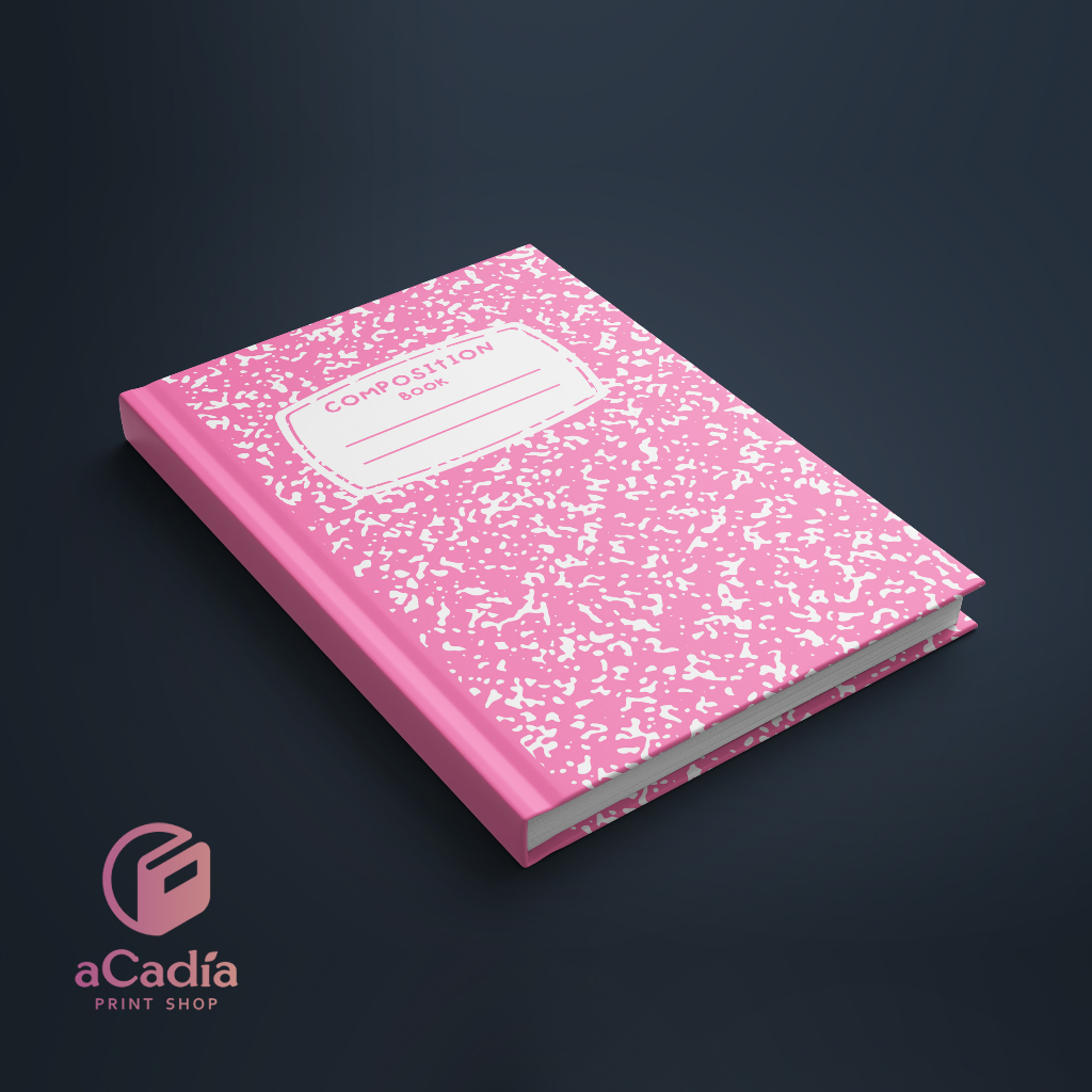 

[ BERGARIS ] Composition Book Hardcover A5 Merah Muda