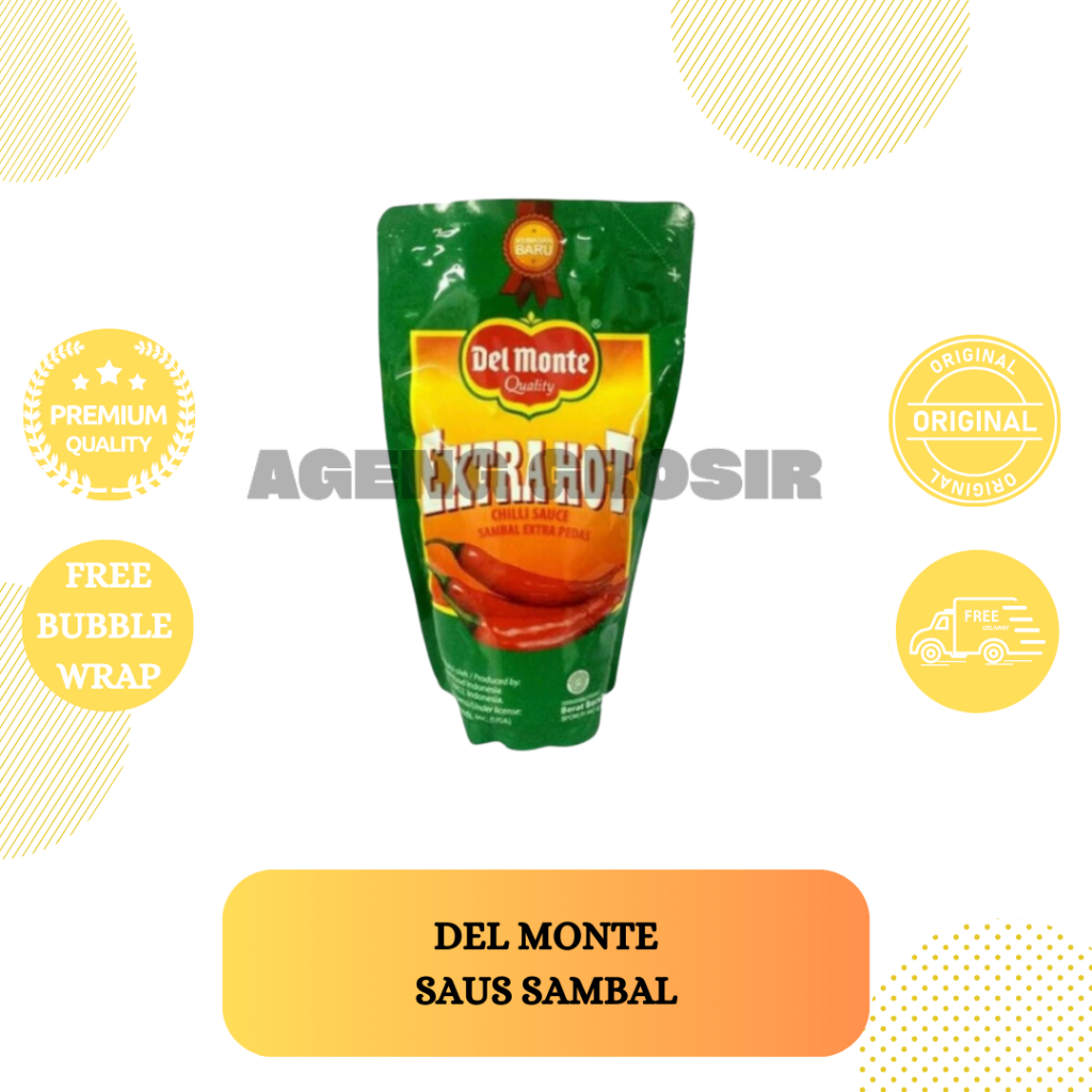 

Delmonte Extra Hot Chili Sauce Saus Saos Sambal Ekstra Pedas 1kg