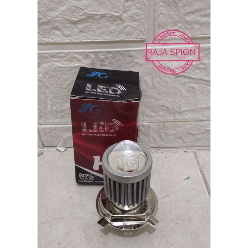 Dop h4 HG laser gun nyala lampu putih kuning/h4 laser gun putih dan kuning