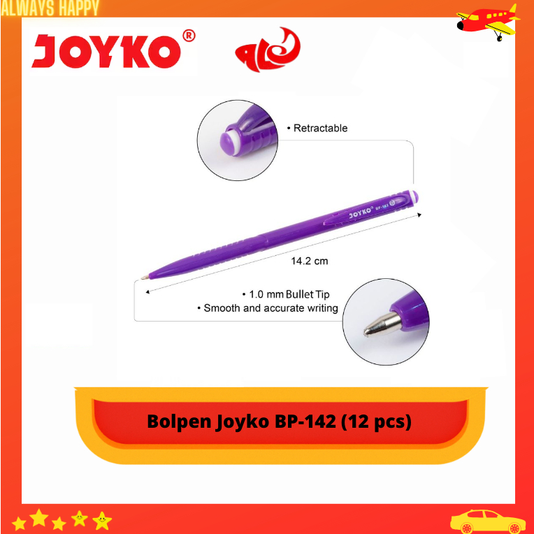 

Pulpen Merek Joyko Murah BP-142 1 pak isi 12 pcs