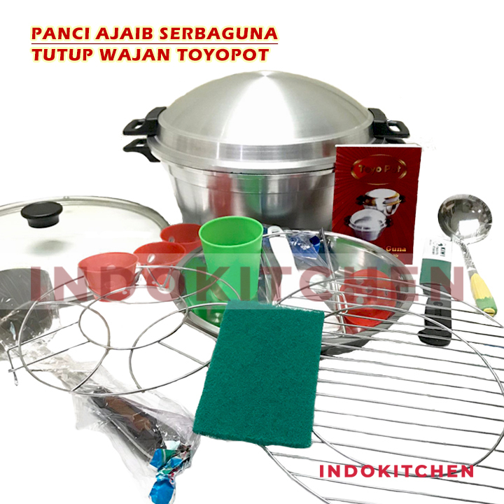 Panci Serbaguna Ajaib Tutup Wajan Cekung Toyopot Bolu Tutup Wajan Cekung Wajan Panci Tatung Bolu Ker