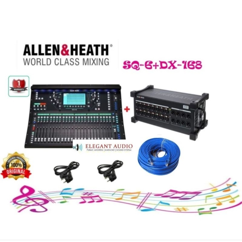 Paket Digital Mixer ALLEN&HEATH SQ6 + Stagebox DX168 | Paket Digital Mixer ALLEN&HEATH SQ-6 + Stageb