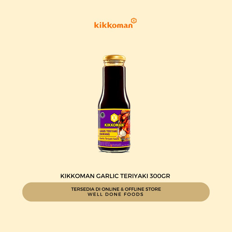 

Kikkoman Garlic Teriyaki 300gr