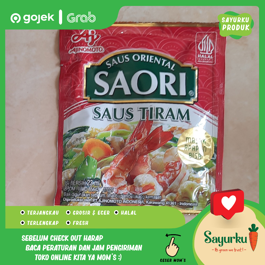 

SAORI Saus Tiram Sachet 23ml