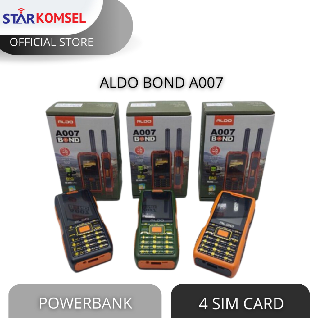 HP ALDO AL007 HANDY TALKIE / ANTENA / POWERBANK / HP OUTBOND