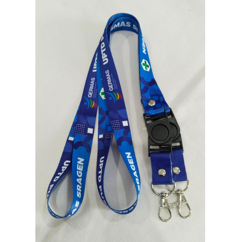 

TALI LANYARD CUSTOM PRINTING 2CM CETAK 2 SISI / TALI ID CARD PRINTING DUA CM CUSTOM DESAIN